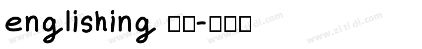 englishing 于氏字体转换